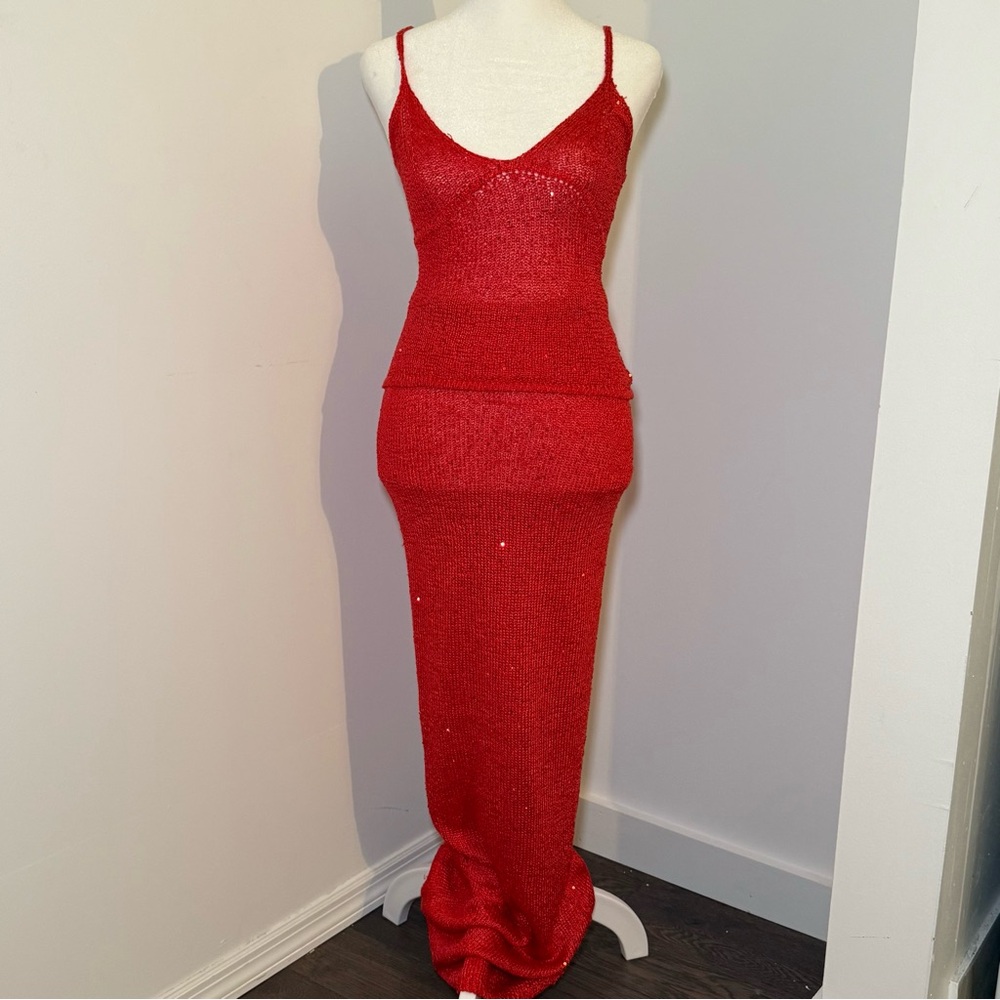 Asta Resort Red Two Piece Set